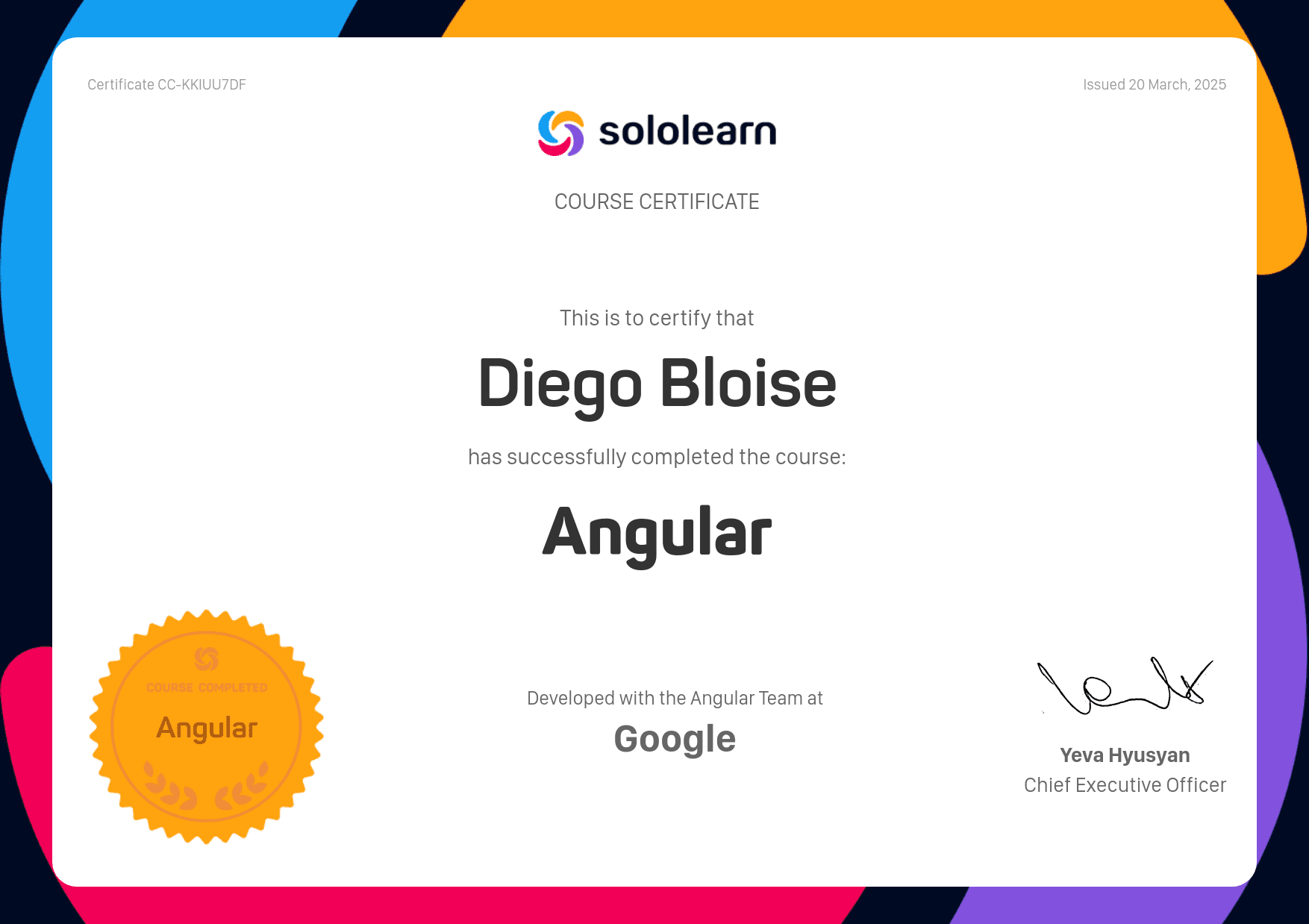 certificate image