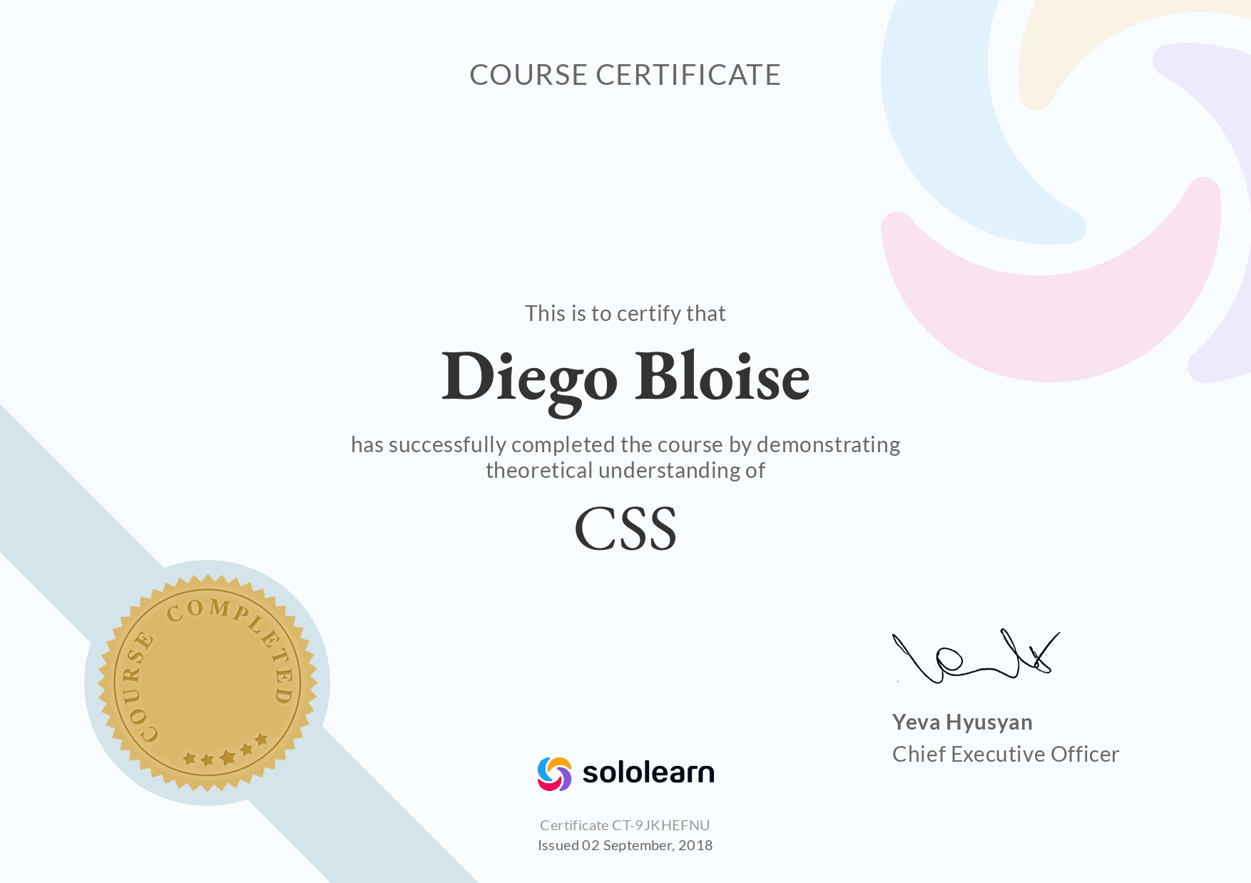 certificate image